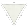 New Shadow Comfort  Driehoek schaduwdoek 300 x 300 x 300 cm arctic  white