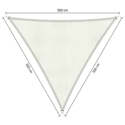 New Shadow Comfort Driehoek schaduwdoek 300 x 300 x 300 cm arctic white