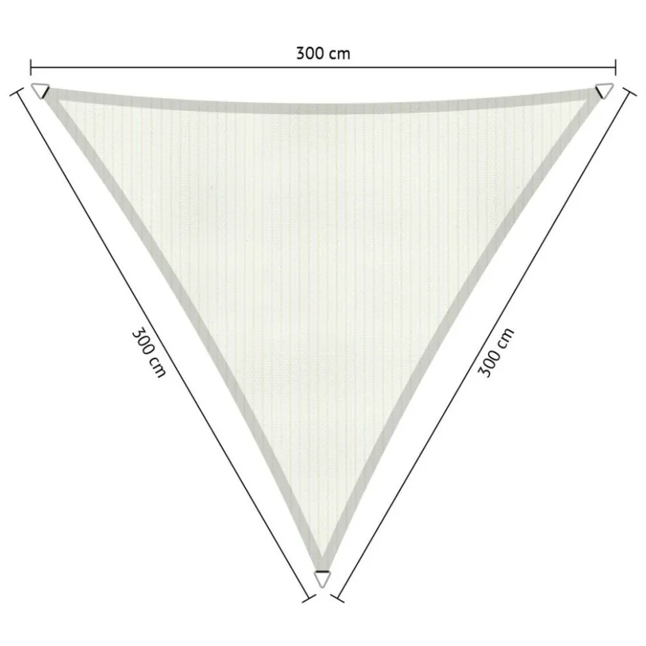 New Shadow Comfort Driehoek schaduwdoek 300 x 300 x 300 cm arctic white