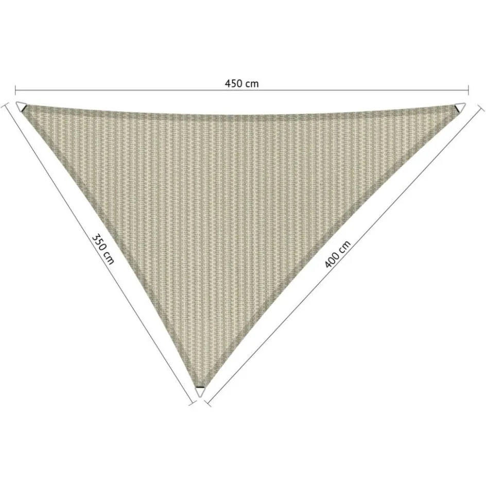 New Shadow Comfort Driehoek schaduwdoek 350 x 400 x 450 cm sahara sand