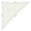 Discount Shadow Comfort  Driehoek schaduwdoek 500 x 500 x 710 cm arctic  white