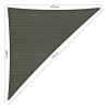 Online Shadow Comfort  Driehoek schaduwdoek 500 x 500 x 710 cm cool grey