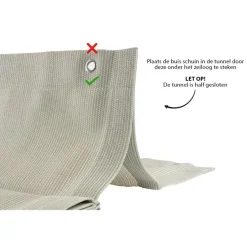 Shadow Comfort  Harmonica schaduwdoek 290 x 400 cm sahara sand