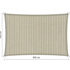 Shadow Comfort  Rechthoek schaduwdoek 200 x 300 cm sahara sand