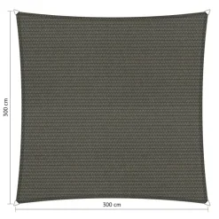 Sale Shadow Comfort  Vierkant schaduwdoek 300 x 300 cm cool grey
