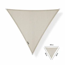 New Shadow Comfort Waterdicht driehoek schaduwdoek 400 x 400 x 400 cm sand