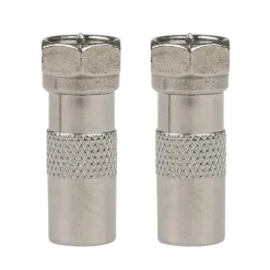 SHI Coax verloopstekker mannelijk naar F-wartel  aansluiting