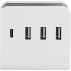 Online SHI USB 4x 4,8A wandoplader wit