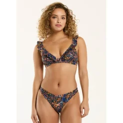 Online Shiwi BOBBY bikini dames black spotted flower