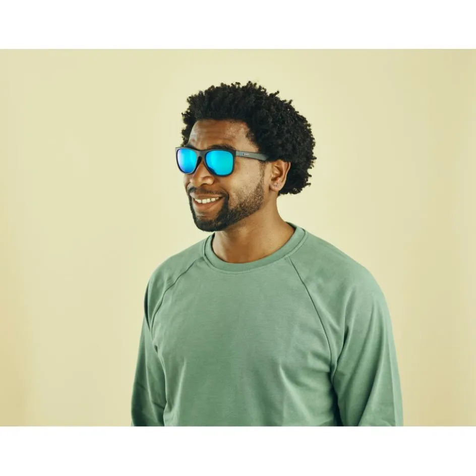 Sinner Rockford zonnebril smoke icy blue oil matte black