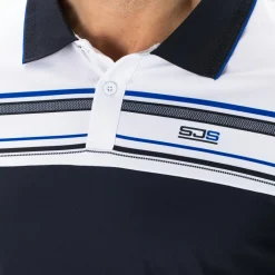 Clearance Sjeng Sports Brun tennispolo heren dark blue