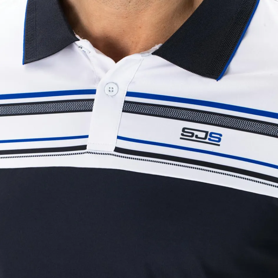 Clearance Sjeng Sports Brun tennispolo heren dark blue