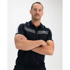 Online Sjeng Sports  Celio tennispolo heren dark blue