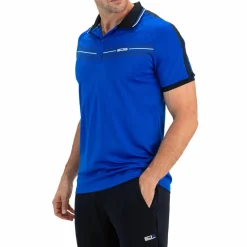 Discount Sjeng Sports Celio tennispolo heren blue neon