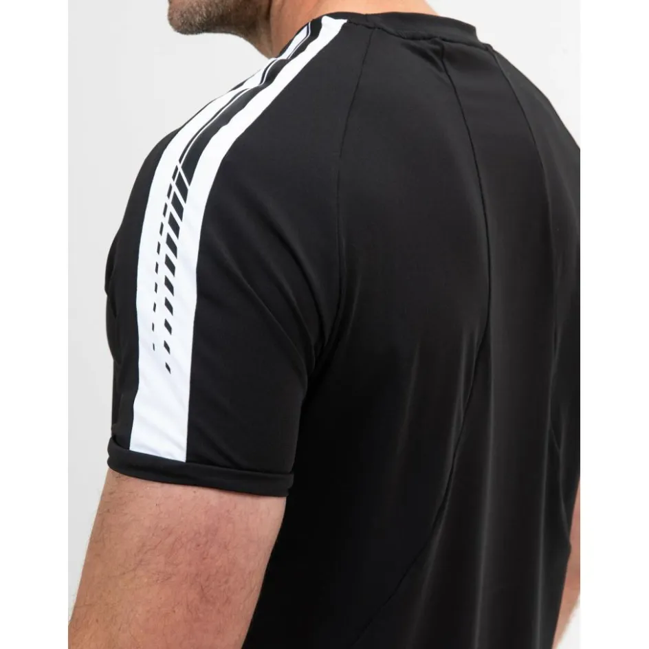 Hot Sjeng Sports Sinclair tennisshirt heren black melange
