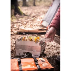 Discount SKOTTI Mini Grill houtskoolbarbecue silver