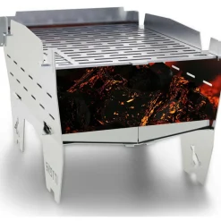 Discount SKOTTI Mini Grill houtskoolbarbecue silver