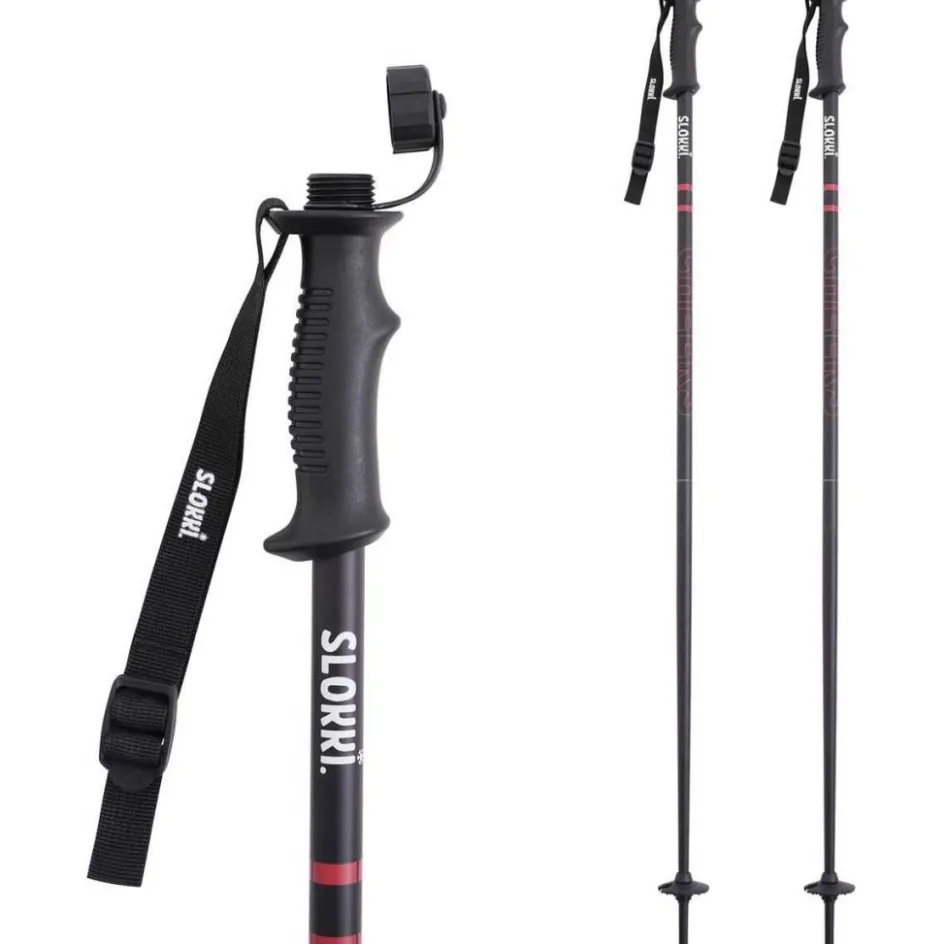 New Slokki Skistokken zwart - 125 cm