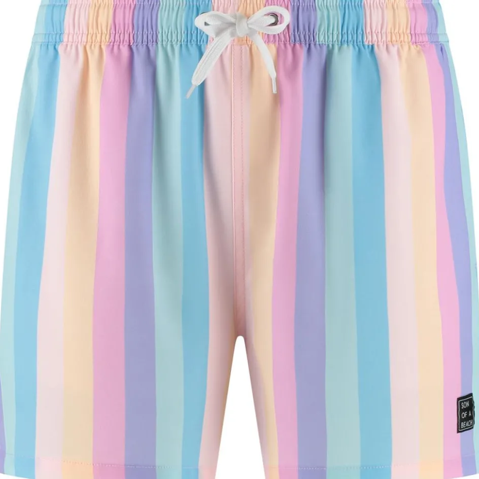 Son of a Beach Rainbow zwembroek junior multicolour