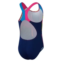 New Speedo Digital Placement Splashback badpak junior blue pink