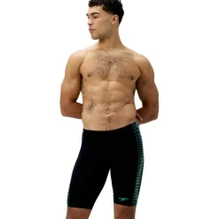 Speedo Endurance+ MAX Tech Panel Jammer zwemboxer heren black turquoise