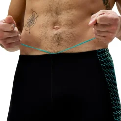 Speedo Endurance+ MAX Tech Panel Jammer zwemboxer heren black turquoise