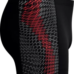 Hot Speedo Endurance+ Tech Panel zwemboxer heren black red
