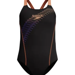 Discount Speedo Medley Logo Medalist badpak junior black peach