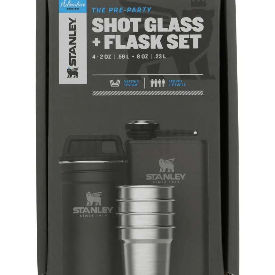Stanley PMI Adventure Shotglass Classic drinkfles set matte black