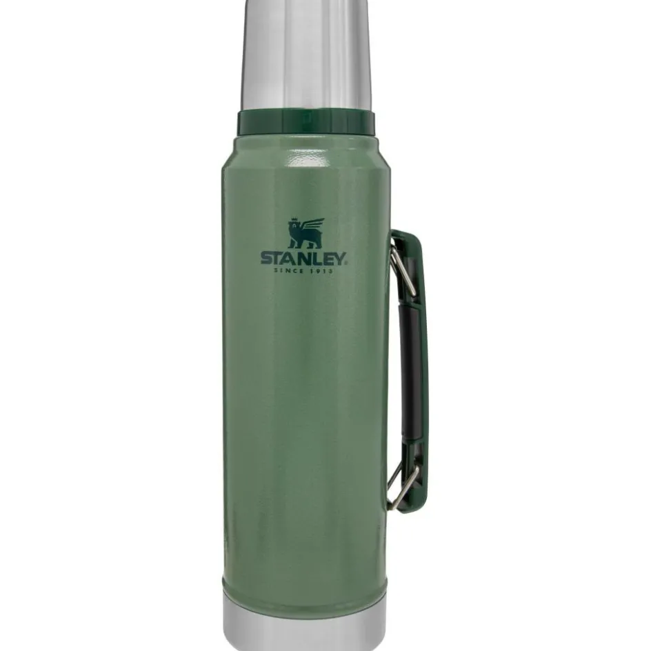 New Stanley PMI Classic Vacuüm thermosfles 1 liter hammertone green