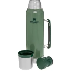 New Stanley PMI  Classic Vacuüm thermosfles 1 liter hammertone green