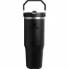 Hot Stanley PMI  Iceflow Flip Straw Tumbler thermosbeker 890 ml  black 2.0