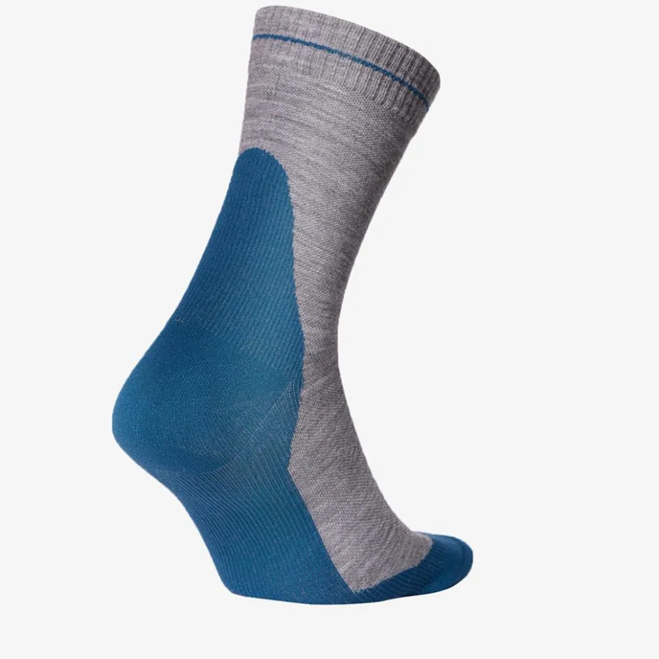 Online STOX Energy Socks Merino Hiking wandel compressiesokken dames silver grey teal