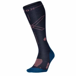 Outlet STOX Energy Socks Merino Hiking wandel compressiesokken dames dark blue coral