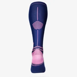 Clearance STOX Energy Socks Sports hardloop compressiesokken dames dark blue pink