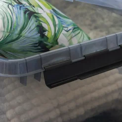 Sunware Comfort Line opbergbox 15 liter transparant grijs  zwart