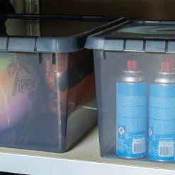 Sunware Comfort Line opbergbox 22 liter transparant grijs zwart