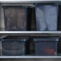 Online Sunware Comfort Line opbergbox 62 liter transparant grijs  zwart