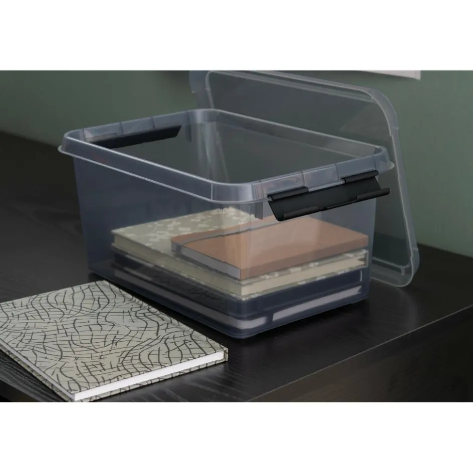 Online Sunware Comfort Line opbergbox 6 liter transparant grijs zwart