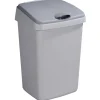 Sunware Delta prullenbak met klep 25 liter grijs