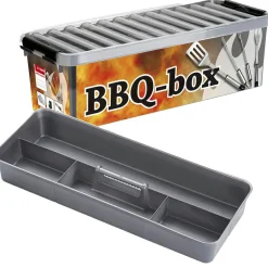 Discount Sunware Q-Line BBQ-opbergbox 9,5L transparant metaal