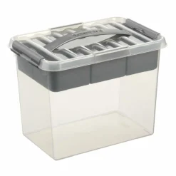 Hot Sunware Q-Line Multi opbergbox 9 liter transparant metaal