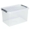 Sunware Q-Line opbergbox 62 liter transparant metaal