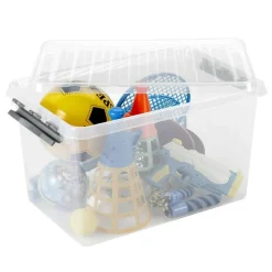 Sunware Q-Line opbergbox 62 liter transparant metaal