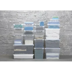 Sunware Q-Line opbergbox 62 liter transparant metaal