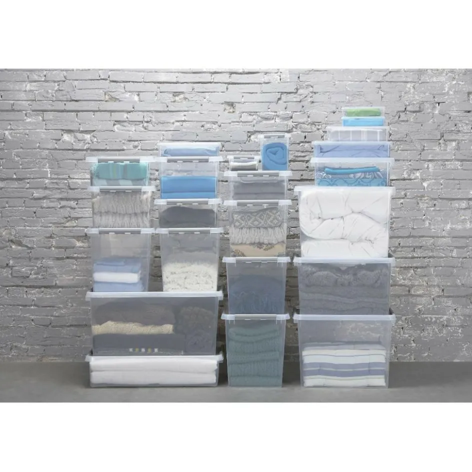 Sunware Q-Line opbergbox 62 liter transparant metaal