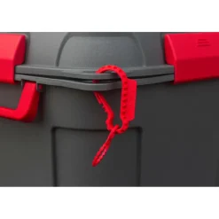 Outlet Sunware Q-line opbergbox 130 liter antraciet rood