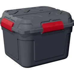 Hot Sunware Q-line opbergbox 90 liter antraciet rood