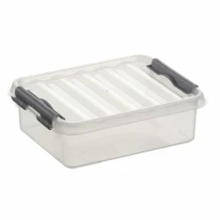 Best Sunware Q-Line opbergbox 1 liter transparant metaal