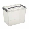 Clearance Sunware Q-Line opbergbox 9 liter transparant metaal